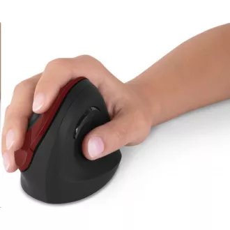 CONNECT IT FOR HEALTH ergonomiczna mysz pionowa (+ 1x baterie AA gratis), bezprzewodowa, czerwona CONNECT IT FOR HEALTH ergonomiczna mysz pionowa (+ 1x baterie AA gratis), bezprzewodowa, czerwona