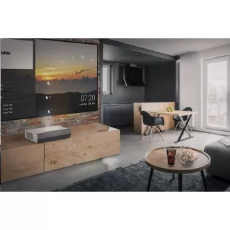 Projekcja laserowa Optoma TV CinemaX P2 (DLP, LASER, FULL 3D, UHD, 3 000 ANSI, HDMI, RJ45, głośnik 2x10W)