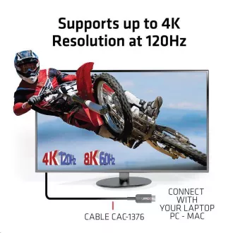 Kabel Club3D Ultra Fast HDMI™ z certyfikatem AOC 8K60Hz, 4K120Hz, 10m