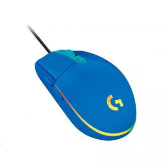 Logitech Gaming Mouse G102 Mysz do gier LIGHTSYNC drugiej generacji, USB, EER, niebieska Logitech Gaming Mouse G102 Mysz do gier LIGHTSYNC drugiej generacji, USB, EER, niebieska