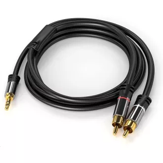 Kabel PREMIUMCORD, Jack 3.5mm-2xCINCH M/M 5m