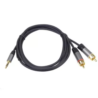 Kabel PREMIUMCORD, Jack 3.5mm-2xCINCH M/M 5m