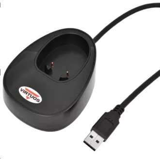 Czytnik 2D Virtuos CCD Virtuos HW-855A, bezprzewodowy, baza, USB, czarny