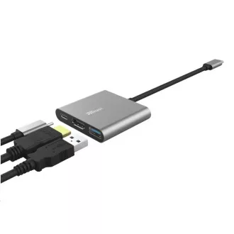Adapter TRUST DALYX, 3 w 1, USB-C Adapter TRUST DALYX, 3 w 1, USB-C