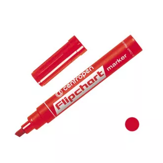 Marker Centropen 8560 do Flipchart czerwona końcówka klinowa 1-4,6 mm