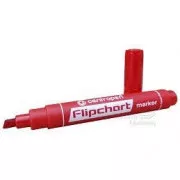 Marker Centropen 8560 do Flipchart czerwona końcówka klinowa 1-4,6 mm