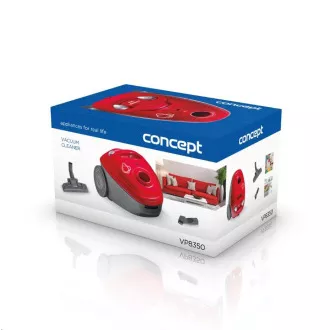 Concept VP8350 Odkurzacz workowy Bello czerwony 700 W