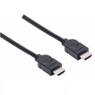 Kabel HDMI Manhattan, ARC, 3D, 4K@30Hz, ekranowany, 1,5 m, czarny Kabel HDMI Manhattan, ARC, 3D, 4K@30Hz, ekranowany, 1,5 m, czarny