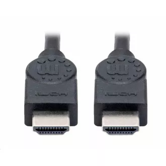 Kabel HDMI Manhattan, ARC, 3D, 4K@30Hz, ekranowany, 1,5 m, czarny Kabel HDMI Manhattan, ARC, 3D, 4K@30Hz, ekranowany, 1,5 m, czarny