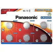 Bateria litowa PANASONIC (przycisk) CR-2025EL / 6BP 3V (blister 6szt)