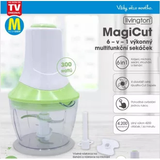 Livington MagiCut - wydajny wielofunkcyjny rozdrabniacz 6 w 1 Livington MagiCut - wydajny wielofunkcyjny rozdrabniacz 6 w 1
