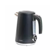 Czajnik elektryczny ORAVA Delux-1, 2200 W, 1,7 l, regulacja temperatury, automatyczne wyłączanie, stal nierdzewna, czarny