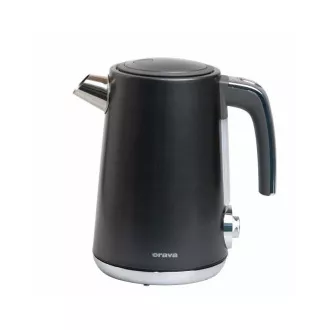 Czajnik elektryczny ORAVA Delux-1, 2200 W, 1,7 l, regulacja temperatury, automatyczne wyłączanie, stal nierdzewna, czarny