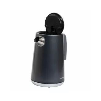 Czajnik elektryczny ORAVA Delux-1, 2200 W, 1,7 l, regulacja temperatury, automatyczne wyłączanie, stal nierdzewna, czarny
