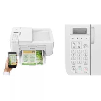 Drukarka Canon PIXMA TR4651 biało-kolorowa, MF (drukowanie, kopiarka, skanowanie, chmura), ADF, USB, Wi-Fi, Bluetooth - Używany