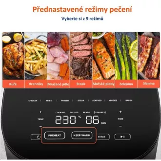 Cosori L501 PRO 4,7L - frytownica na gorące powietrze   5x szaszłyki i grill. Grill