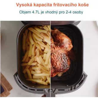 Cosori L501 PRO 4,7L - frytownica na gorące powietrze   5x szaszłyki i grill. Grill