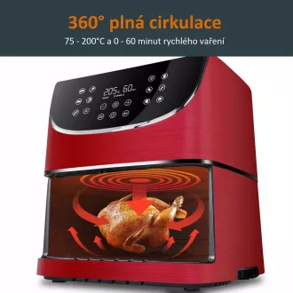 Cosori CP158-AF PREMIUM - frytownica na gorące powietrze 5,5 l 5x szaszłyki i grill. ruszt, czerwony Cosori CP158-AF PREMIUM - frytownica na gorące powietrze 5,5 l 5x szaszłyki i grill. ruszt, czerwony