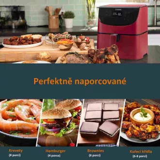 Cosori CP158-AF PREMIUM - frytownica na gorące powietrze 5,5 l 5x szaszłyki i grill. ruszt, czerwony Cosori CP158-AF PREMIUM - frytownica na gorące powietrze 5,5 l 5x szaszłyki i grill. ruszt, czerwony