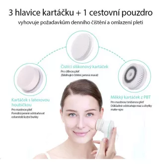 TOUCHBeauty 0759A Szczoteczka oczyszczająca 3w1 różowa TOUCHBeauty 0759A Szczoteczka oczyszczająca 3w1 różowa