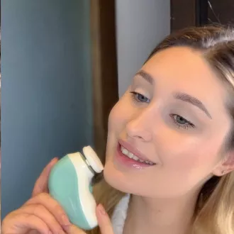 TOUCHBeauty 1387A Szczotka oczyszczająca 3w1 Zielona