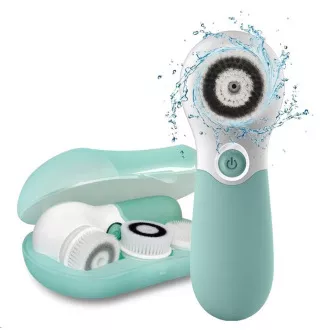 TOUCHBeauty 14838 3w1 Szczoteczka do oczyszczania twarzy zielona