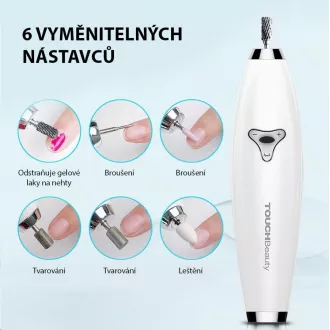 TOUCHBeauty 1733 Ostrzałka do manicure i pedicure 6w1