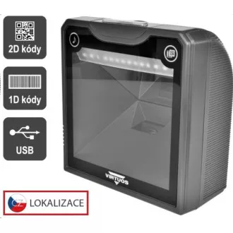 Czytnik Virtuos 2D HT-865A, stacjonarny, USB, czarny Czytnik Virtuos 2D HT-865A, stacjonarny, USB, czarny