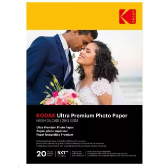 KODAK Ultra Premium Photo RC Gloss (280g/m2) 13x18cm 20 arkuszy