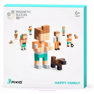 Magnetyczny zestaw do budowania PIXIO Happy Family Magnetyczny zestaw do budowania PIXIO Happy Family