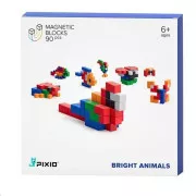 Magnetyczny zestaw do budowania PIXIO Bright Animals