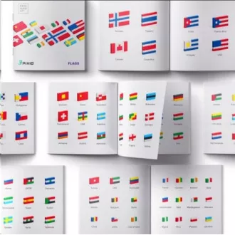 Zestaw magnetyczny PIXIO Flags Zestaw magnetyczny PIXIO Flags