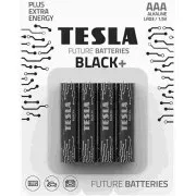 BATERIE TESLA AAA BLACK  (LR03 / FOLIA BLISTER 4 SZT)