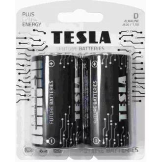 BATERIE TESLA D BLACK  (LR20 / FOLIA BLISTER 2 SZT)