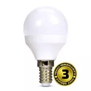 Żarówka LED Solight, miniglob, 6W, E14, 4000K, 510lm, biała