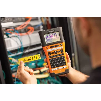 Przenośna drukarka etykiet BROTHER PT-E550WNIVP, Wi-Fi, LCD, 7 linii