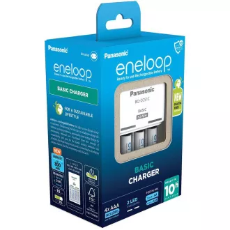 PANASONIC NAB. KJ51MCC04E 4xAAA ENELOOP N, 800 mAh do AA/AAA (Blistr 4szt   ładowarka)