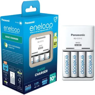PANASONIC NAB. KJ51MCC40E 4xAA ENELOOP N, 2000 mAh do AA/AAA (Blistr 4szt   ładowarka)