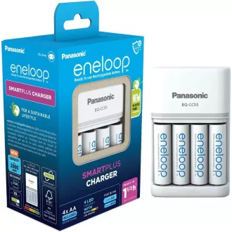 PANASONIC NAB. KJ55MCC40E 4xAA ENELOOP N, 2000 mAh do AA/AAA (Blistr 4szt   ładowarka)