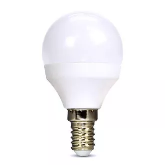 Żarówka LED Solight, miniglob, 6W, E14, 3000K, 510lm, biała