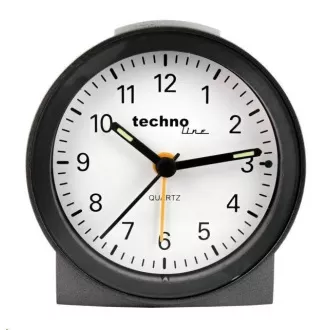 Analogowy budzik TechnoLine Modell G, srebrny