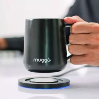 Inteligentny kubek podgrzewany Muggo QI - czarny