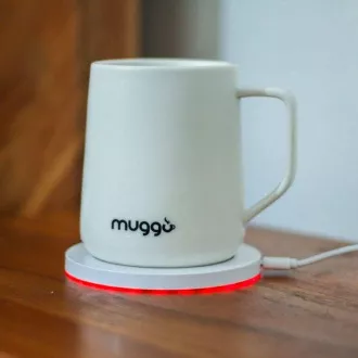 Inteligentny kubek podgrzewany Muggo QI - biały