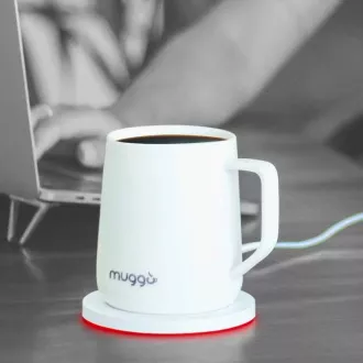 Inteligentny kubek podgrzewany Muggo QI - biały