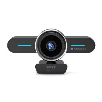 Mini kamera konferencyjna PORT, 4K, automatyczne kadrowanie, stereo, czarna