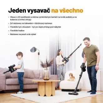 Lauben Stick Vacuum & Mop 3w1 Pet Deluxe 400BC
