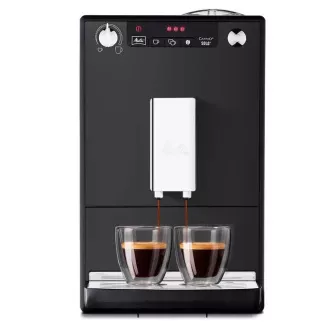 MELITTA Solo Frosted Black, ekspres do kawy, 15 barów, 2 filiżanki na raz, wbudowany młynek, receptura bez nabiału, czarny MELITTA Solo Frosted Black, ekspres do kawy, 15 barów, 2 filiżanki na raz, wbudowany młynek, receptura bez nabiału, czarny