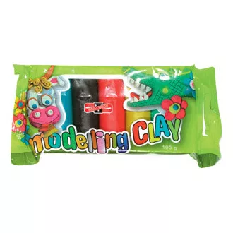 Plastelina 5 kolorów celofan 100g