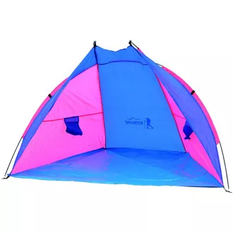 Namiot plażowy ROYOKAMP 200x120x120 cm, różowo-niebieski