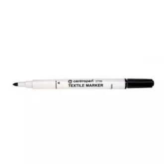 Marker Centropen 2739 do tekstyliów czarna końcówka cylindryczna 3,5 mm